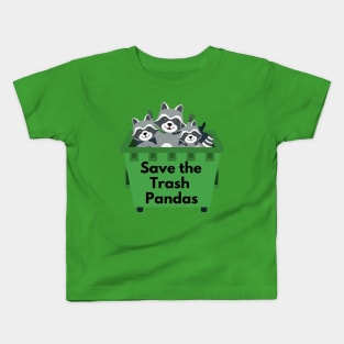 Save the Trash Pandas. Сute racoon print Kids T-Shirt